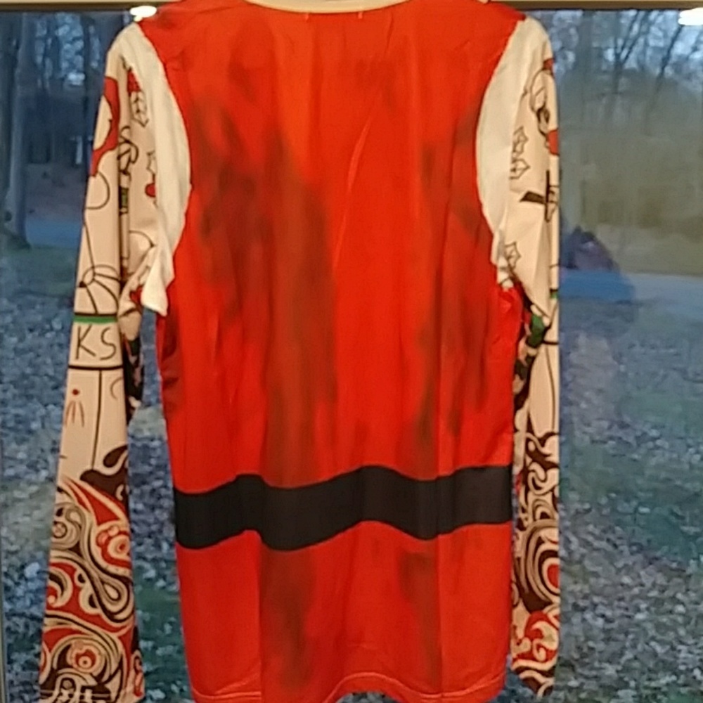 Long Sleeve Tattooed Santa Shirt... - Picture 2 of 7